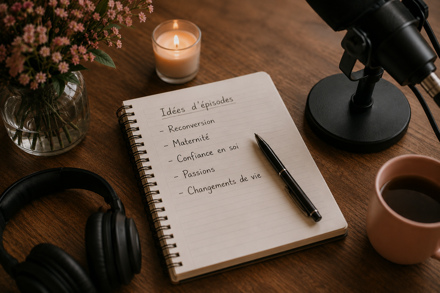Cahier d’idées d’épisodes avec micro