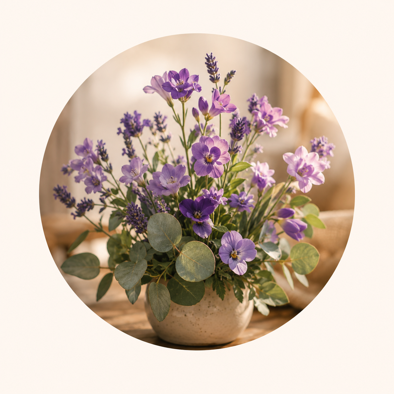 Petites fleurs violettes